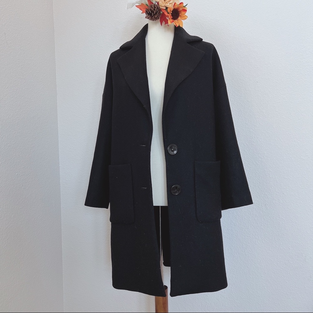 Zara wool blend oversized coat